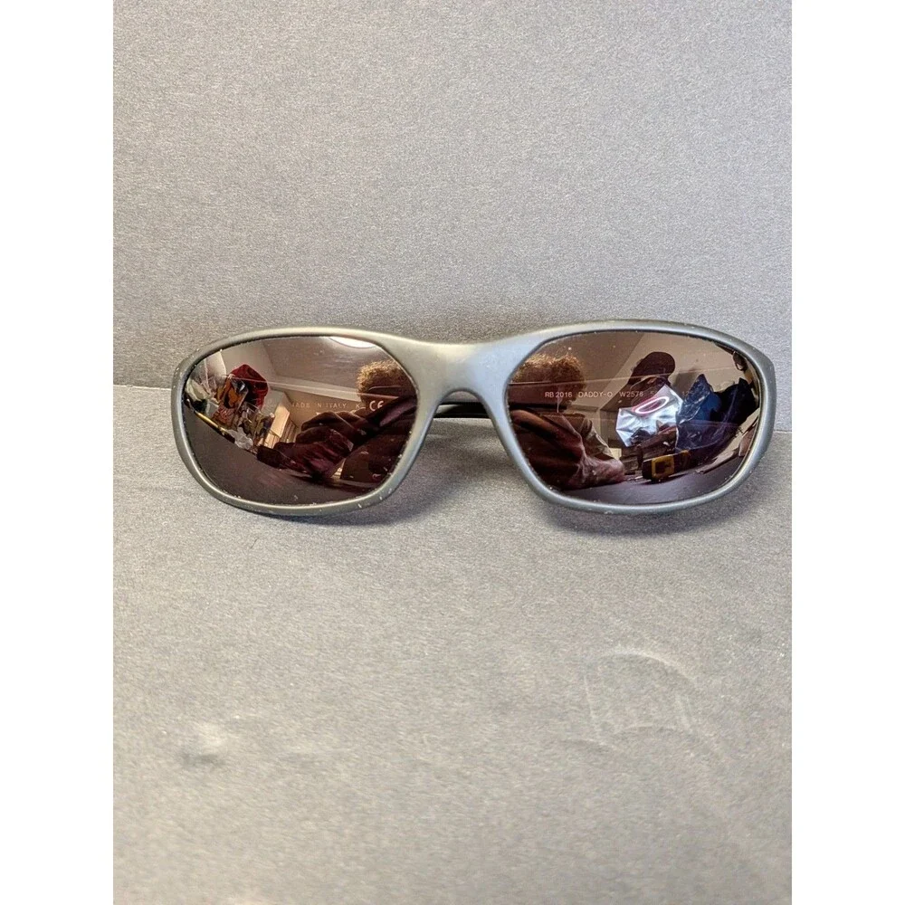 RAY-BAN ITALY RB2016 W2578 3N SLEEK MATTE BROWN G15 DADDY-O SUNGLASSES w/CASE